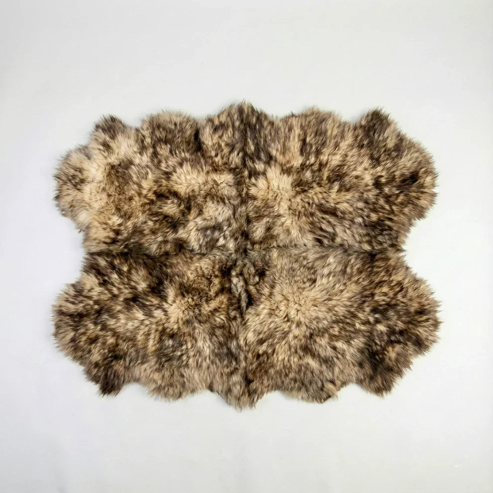 New Zealand Light Red Fox Sheepskin Rug & Throw