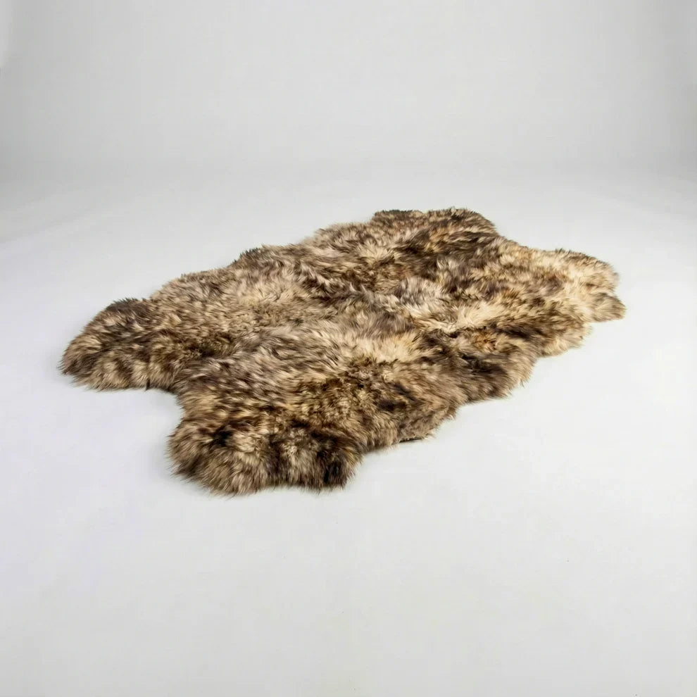New Zealand Light Red Fox Sheepskin Rug & Throw