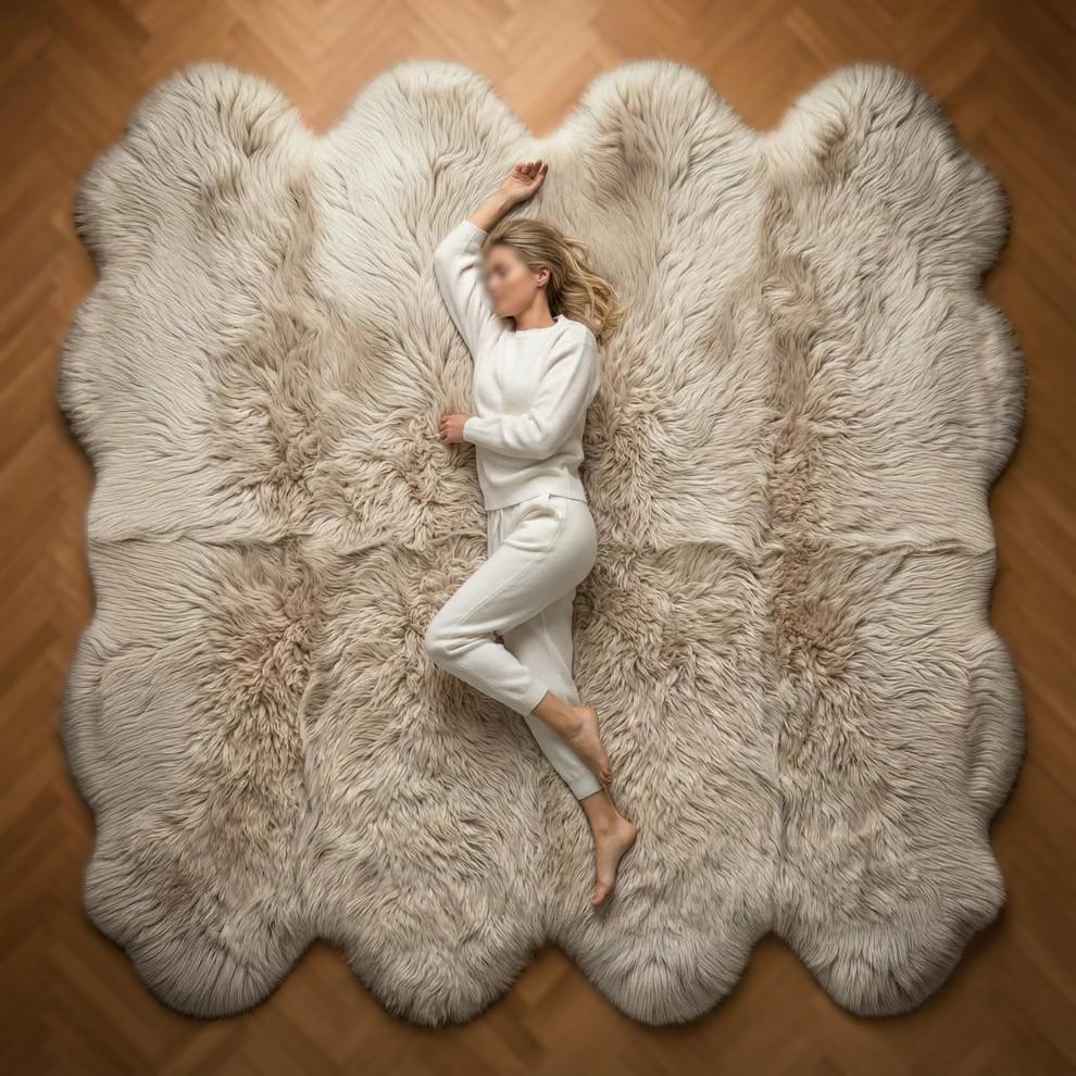 Dark Oyster Sheepskin Rug