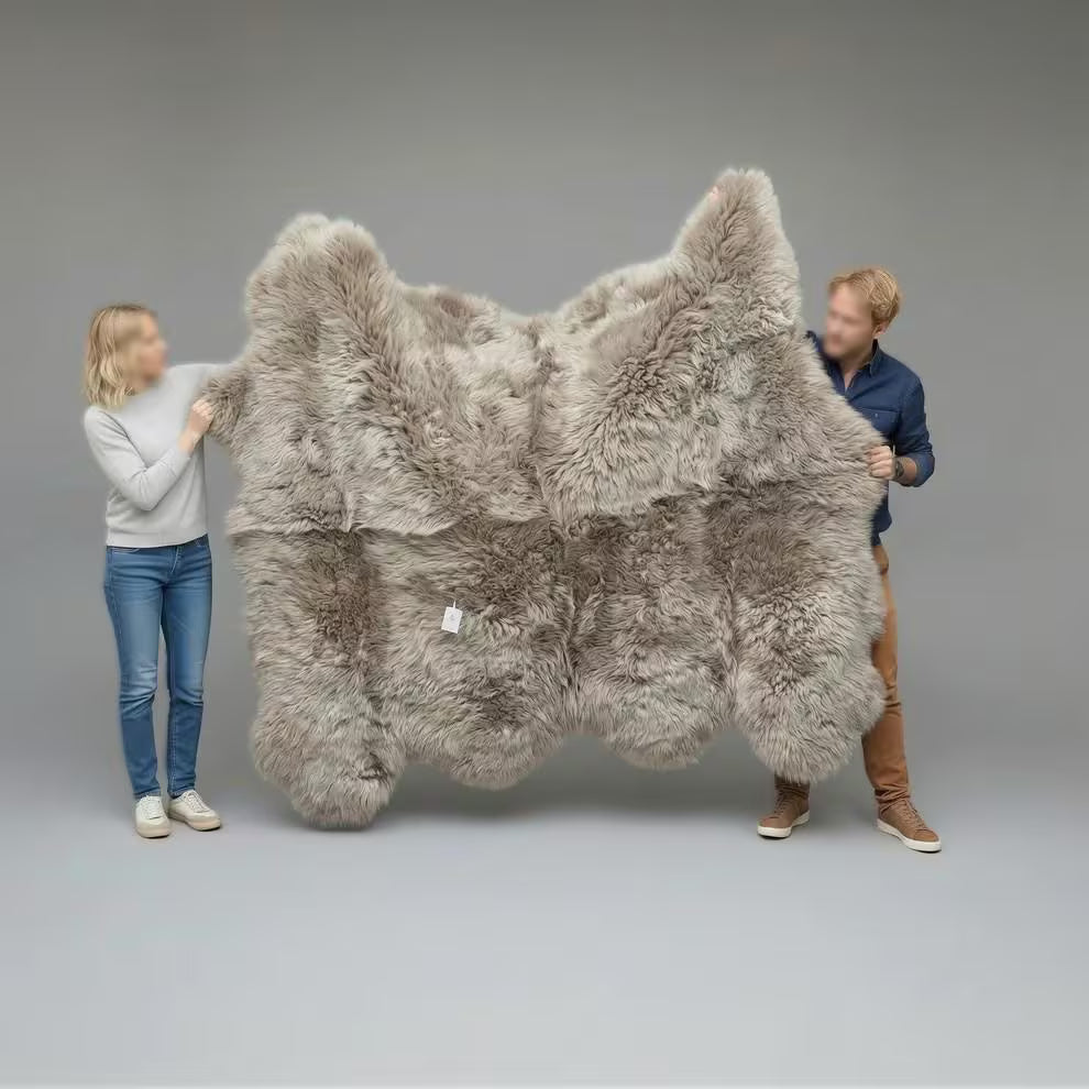 Dark Oyster Sheepskin Rug